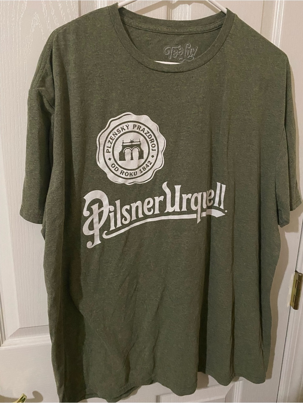 Pilsner Urquell Logo Tee Shirt Green 2XL